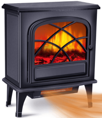 warm living infrared fireplace heater