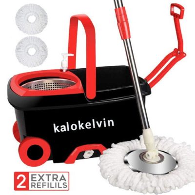 Kalokelvin 360 Spin Mop Bucket For Home Floor essential cleaning kit