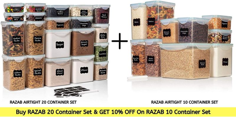 Razab TALL WIDE DEEP Food Storage Containers