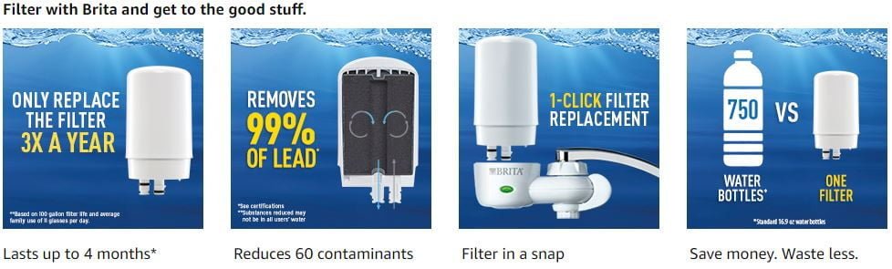 Brita 36312 Replacement Filters For Faucets 1