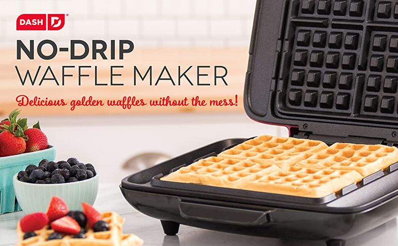 DASH No Drip Belgian Waffle Maker