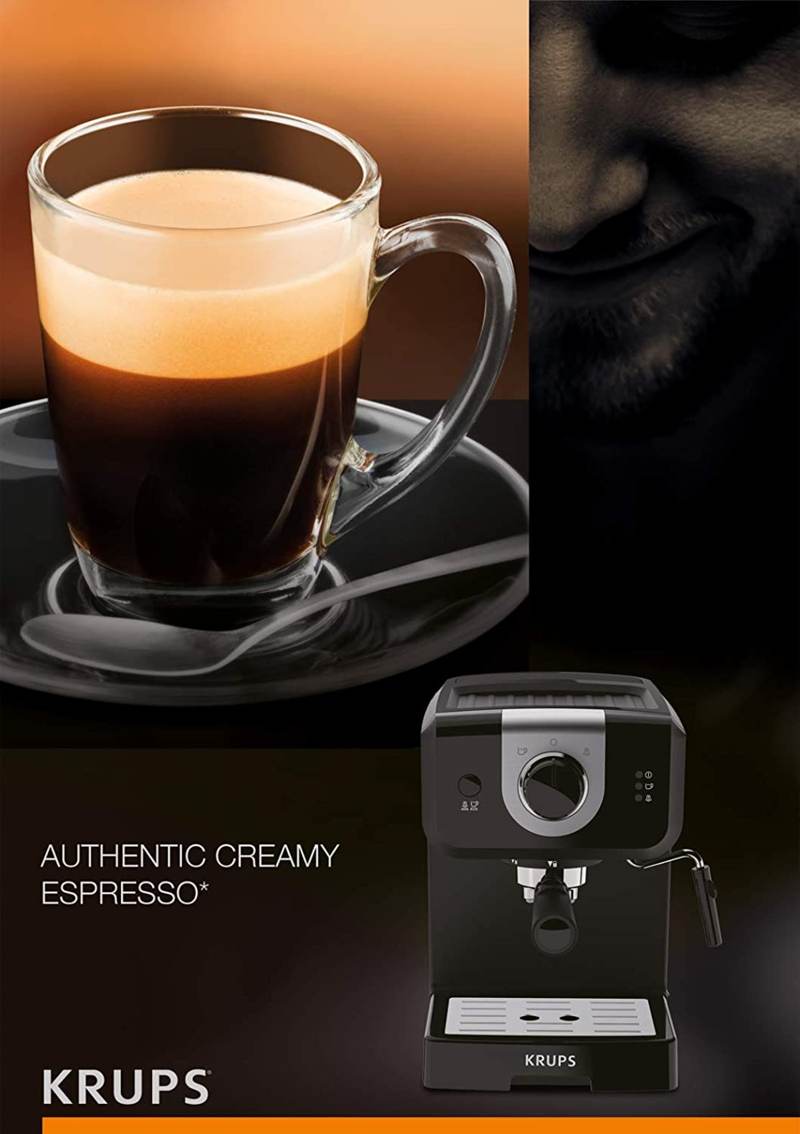 krups espresso machine features