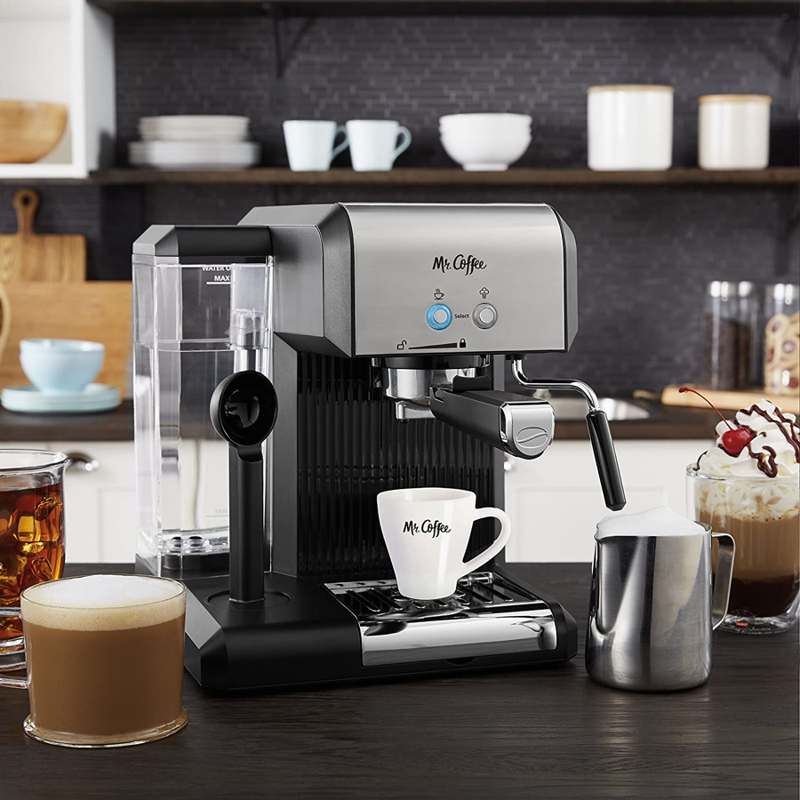 mr. coffee cafe steam home espresso machine