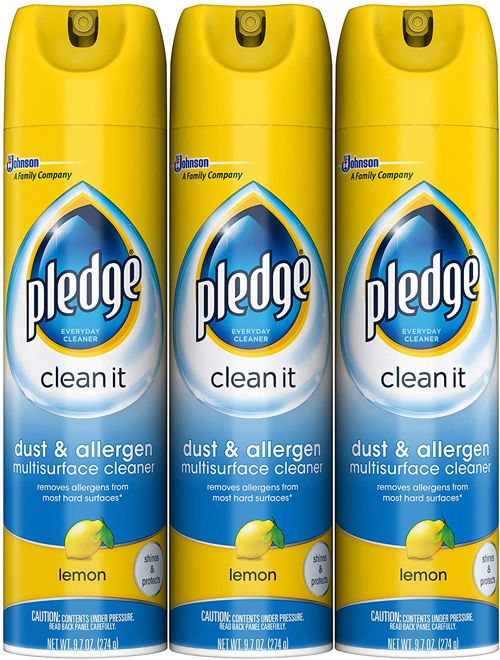 Pledge Dust Allergen Multi Surface Disinfectant Cleaner Spray