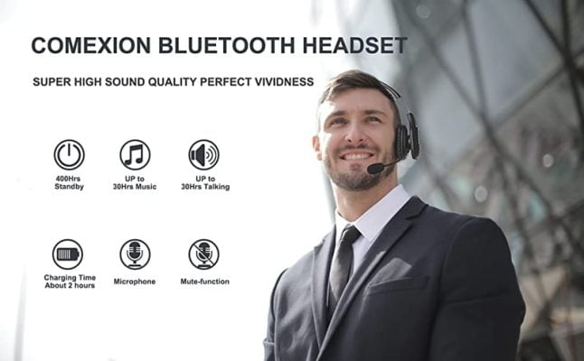 COMEXION Bluetooth Trucker Headset V5.0 Wireless by CTW US